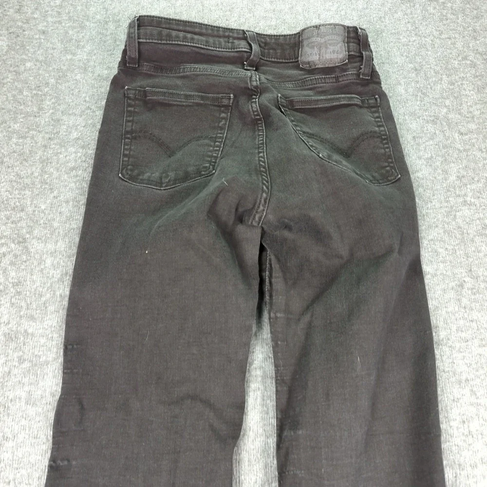 Levis Jeans Womens 29 Black 726‎ Flare Stretch Casual Hippie Boho